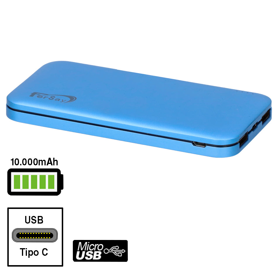 Fersay External Battery Powerbank 10000mah - Blue