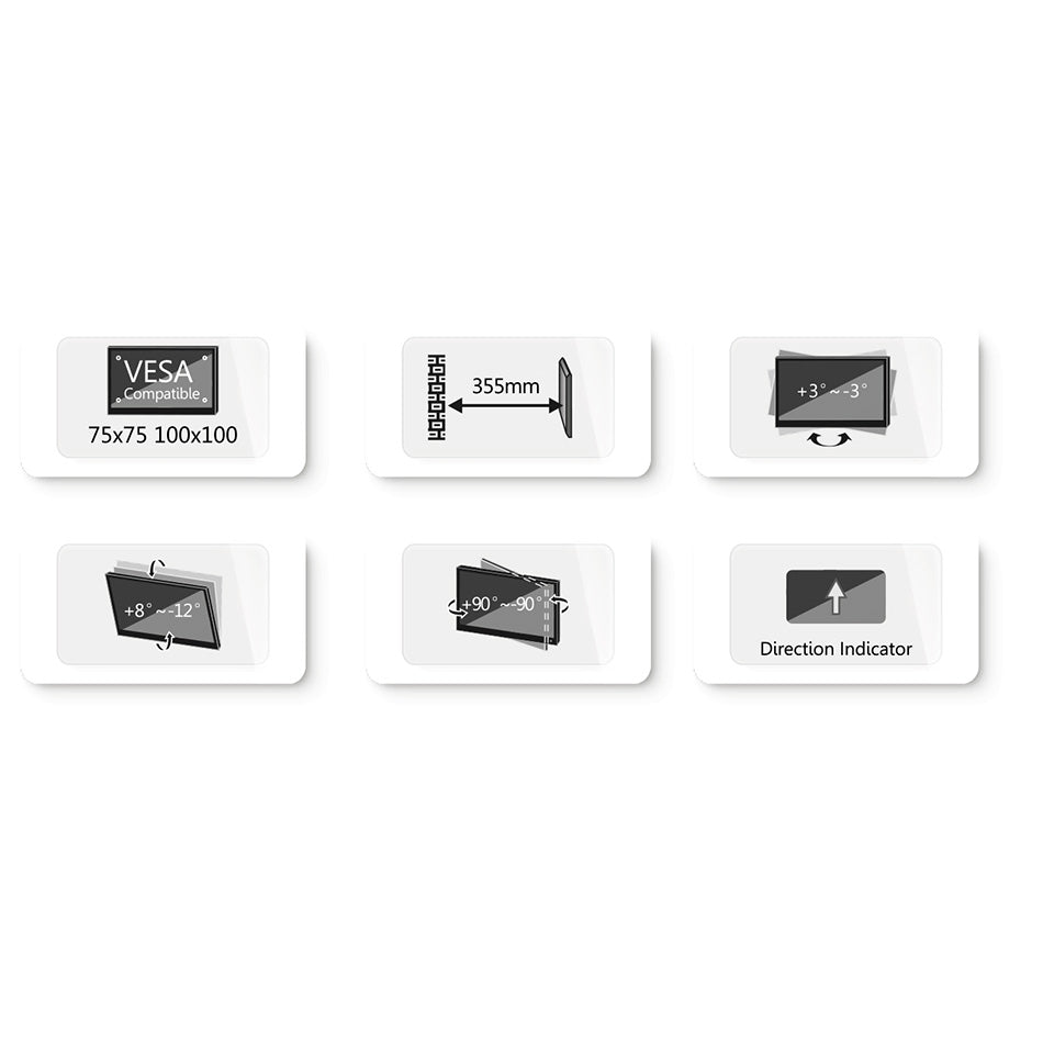 Support mural pour téléviseur Fersay 23"-42" | FERSAY-SOP-2342-50K