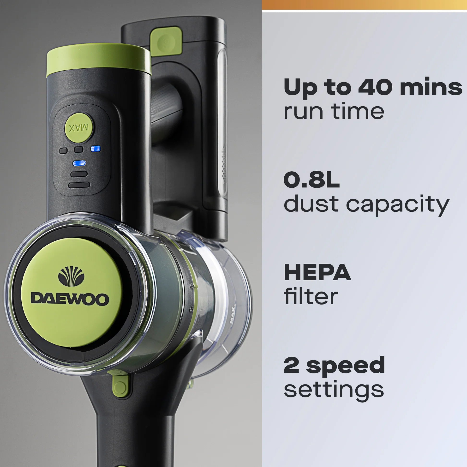 Daewoo Cyclone Freedom 2.0 2-in-1 Cordless Vacuum Cleaner - FLR00174GE