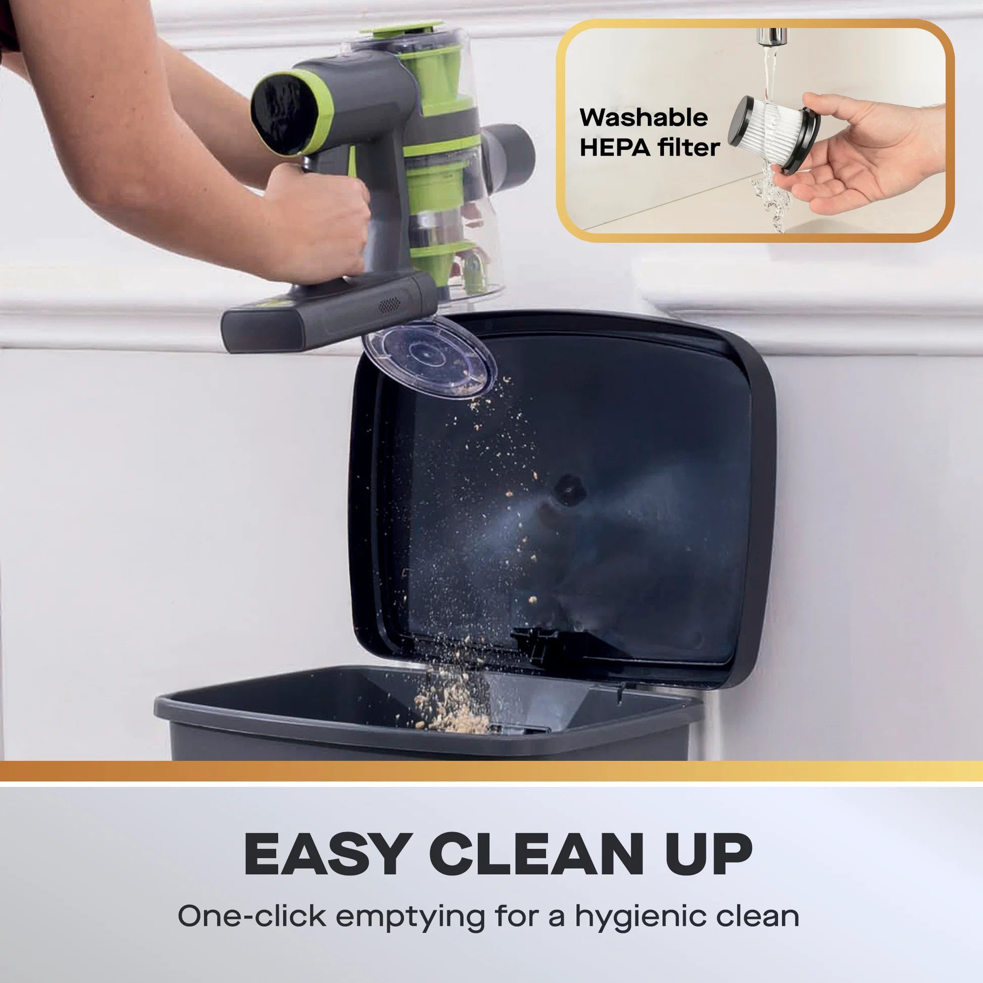 Daewoo Cyclone Freedom 2.0 2-in-1 Cordless Vacuum Cleaner - FLR00174GE