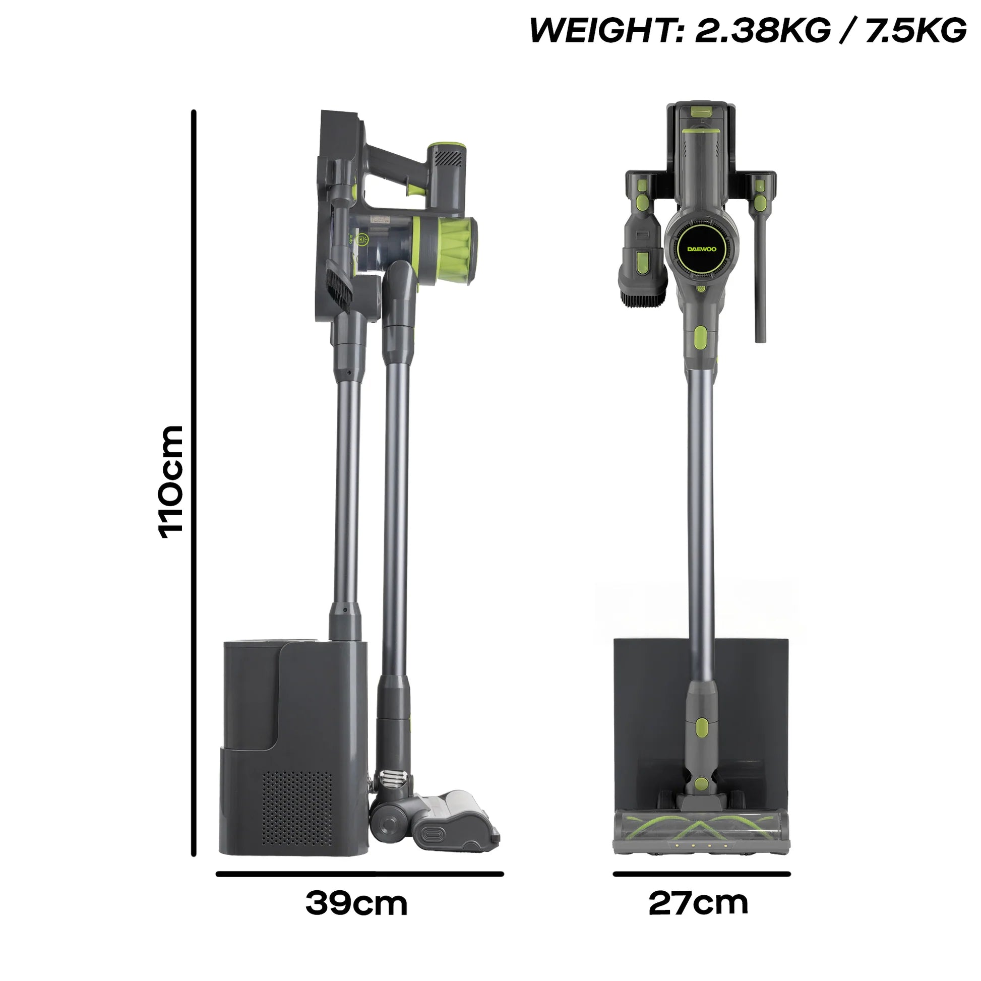 Daewoo Cyclone Freedom Cordless Vacuum Cleaner with Auto Empty System - FLR00203GE