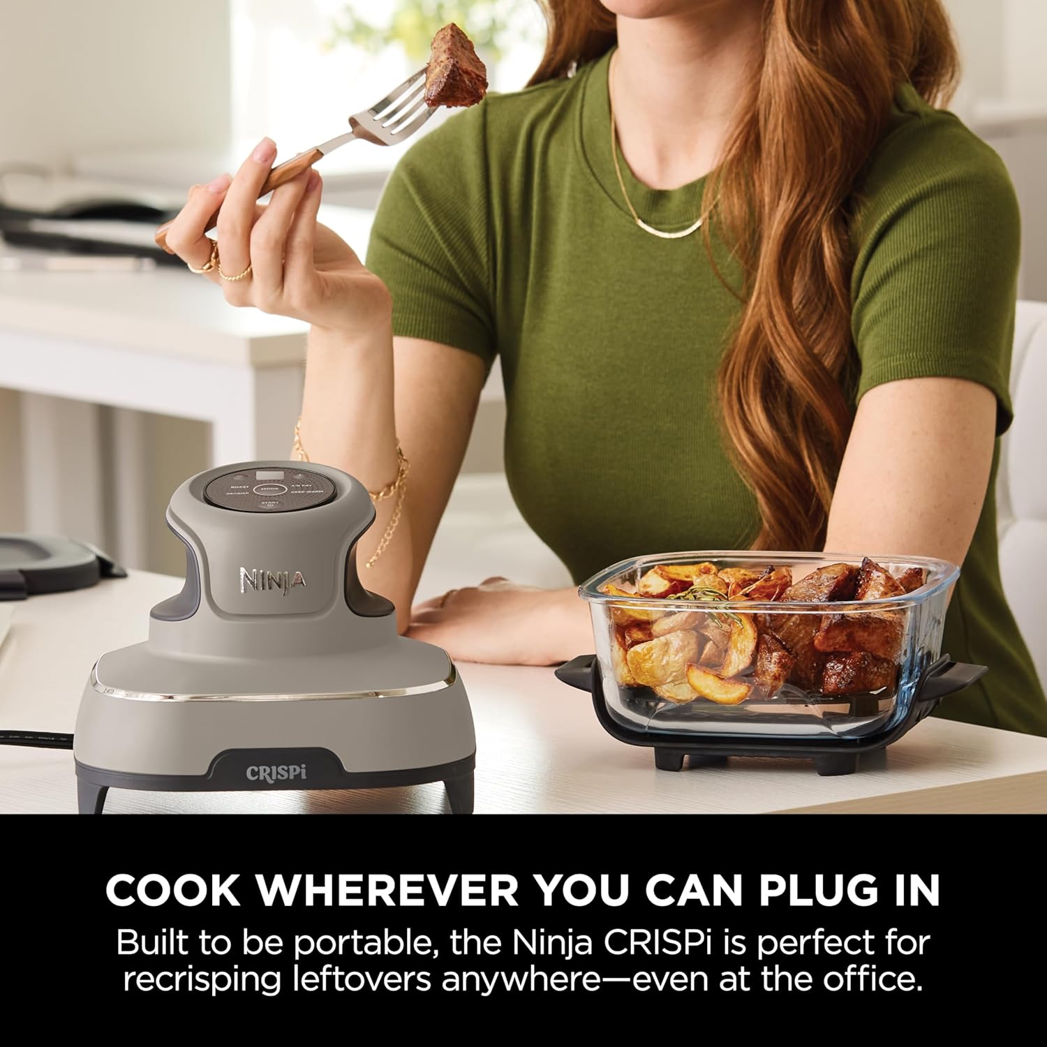Ninja CRISPi 4-in-1 Portable Glass Air Fryer - FN101UK