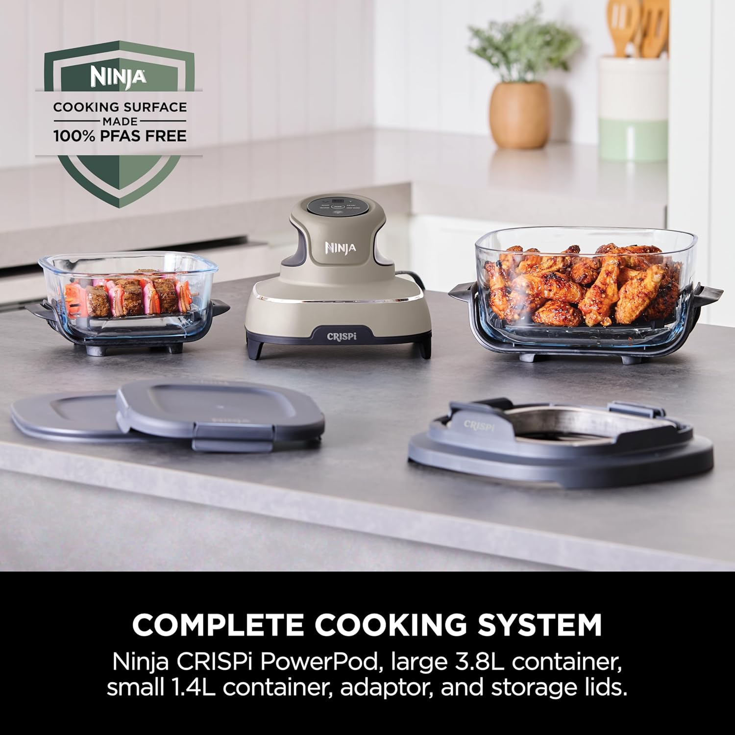 Ninja CRISPi 4-in-1 Portable Glass Air Fryer - FN101UK