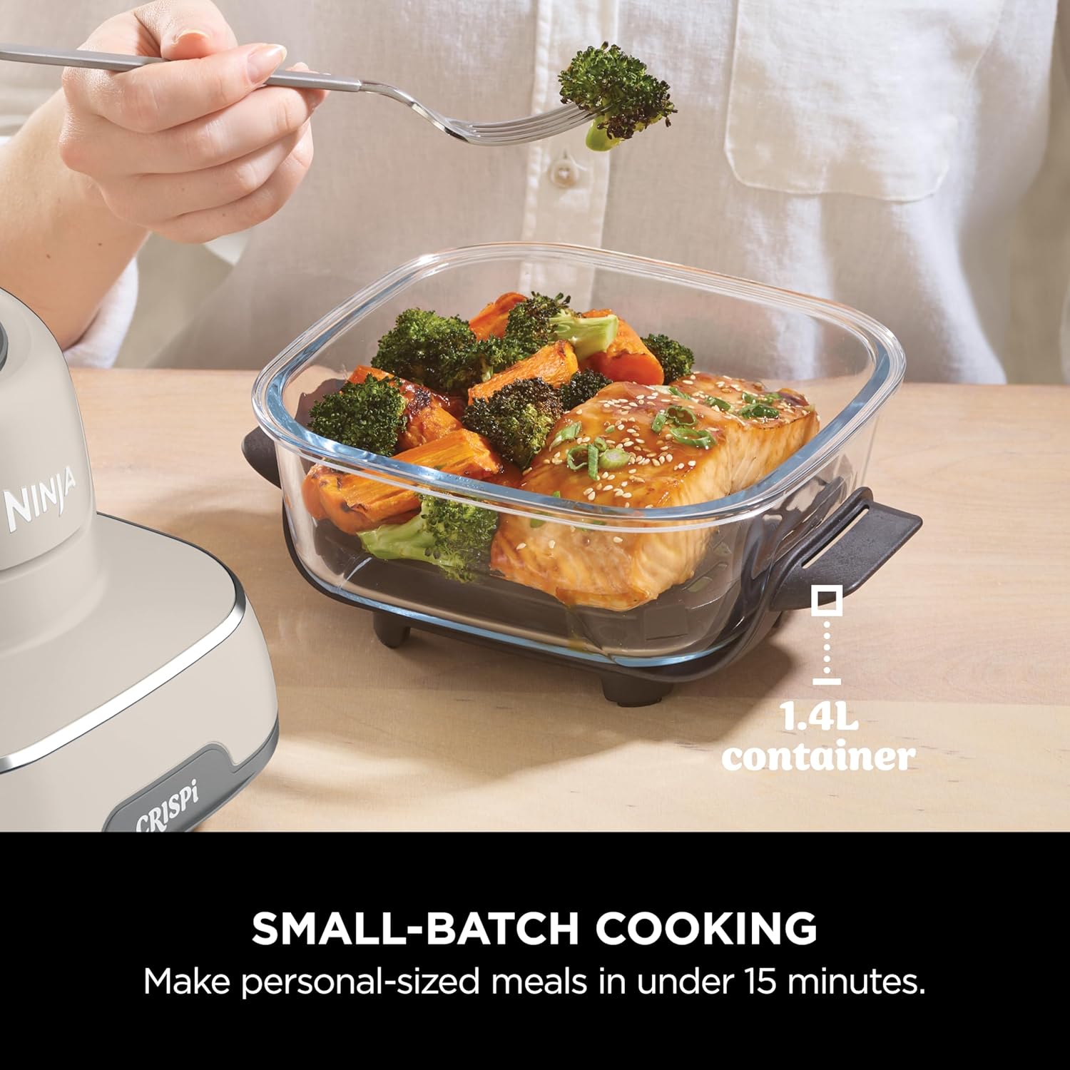 Ninja CRISPi 4-in-1 Portable Glass Air Fryer - FN101UK