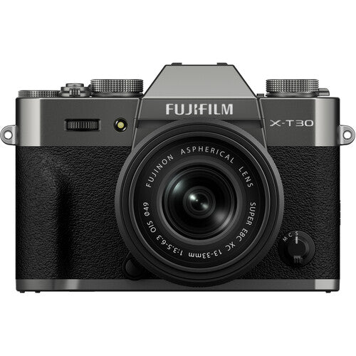 Fujifilm X-T30 III Mirrorless Camera with 13-33mm f/3.5-6.3 Lens - Charcoal Silver