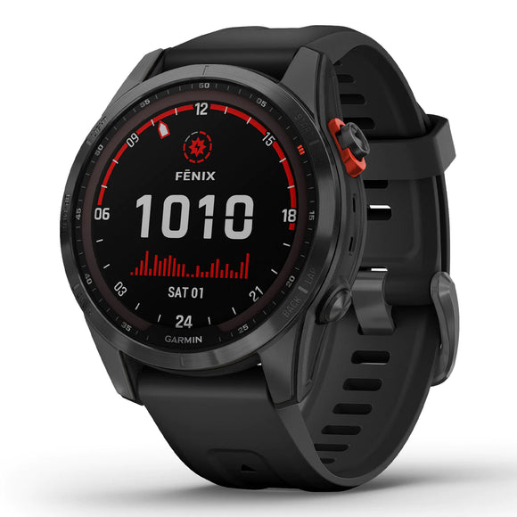 Fenix 7S Solar multisport GPS Watch | Slate Grey with black Band