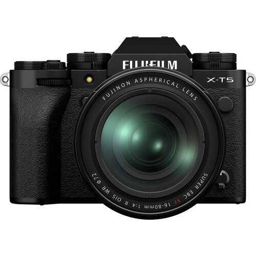 Fujifilm X-T5 Mirrorless Camera with 16-80mm f/4 Lens - Black