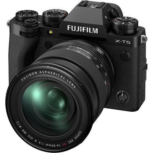 Fujifilm X-T5 Mirrorless Camera with 16-80mm f/4 Lens - Black