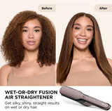 Shark FlexFusion Straight 5-in-1 Air Styler & Dryer & Ceramic Straightener with Case - HD652SUK