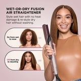 Shark FlexFusion Straight 5-in-1 Air Styler & Dryer & Ceramic Straightener with Case - HD652SUK