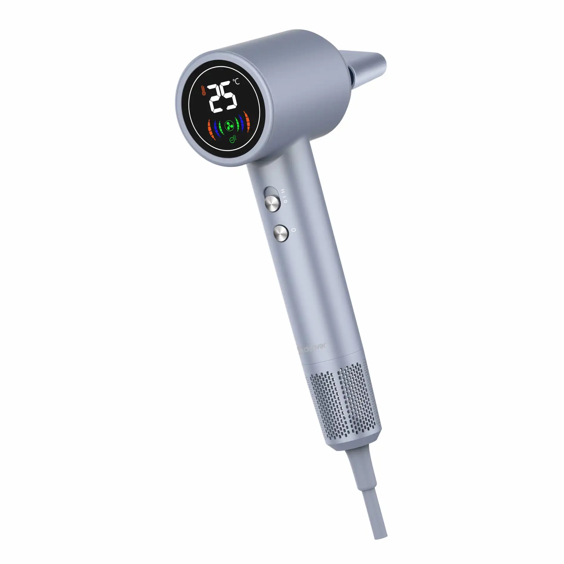 Secador de pelo Denver de alta velocidad con pantalla digital LED - HDD-1400DGR | Gris oscuro