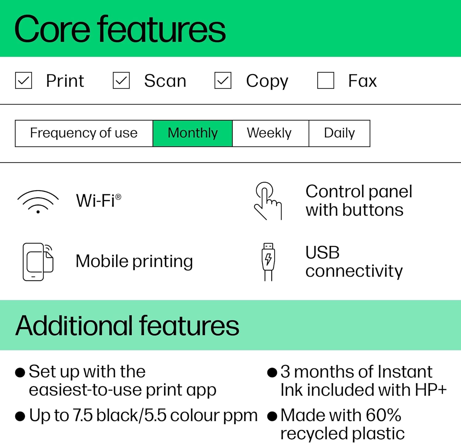 HP Deskjet 2820e All-in-One Wireless Printer
