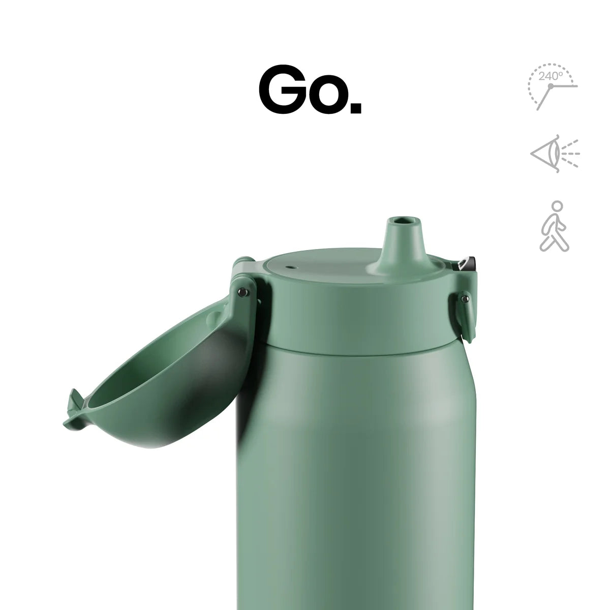 Ion8 Primo REVIVE 720ml One-Touch Water Bottle - Aqua Teal