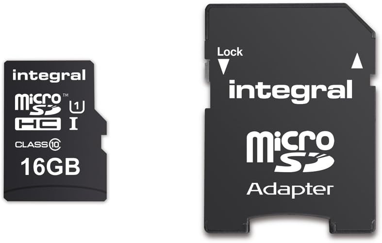 Integral 16GB microSDHC/XC Micro SD Card 90MB/s UHS-I U1