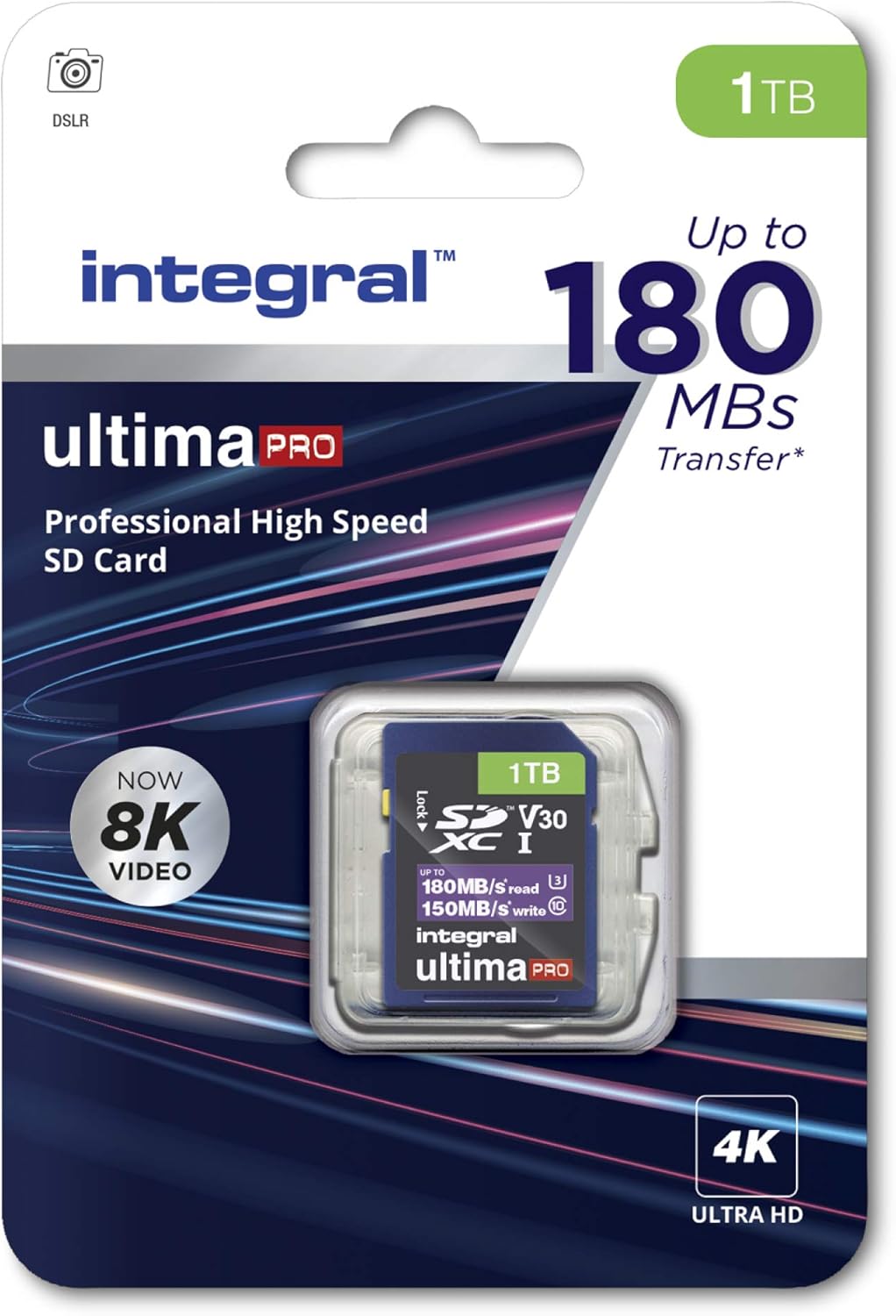 Integral 1TB PRO HIGH SPEED SD CARD 180MB/S SDXC V30 UHS-I U3