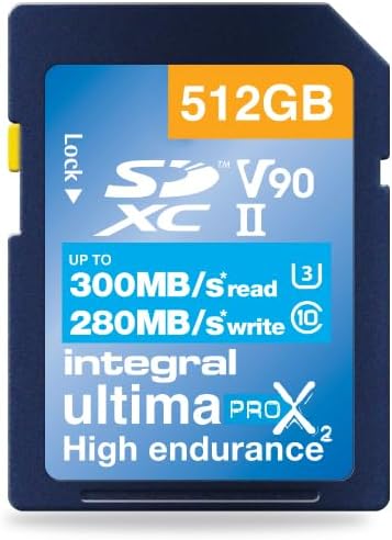 Integral ULTIMAPRO X2 SD CARD SDHC/XC UP TO 300/280 MB UHS-II V90