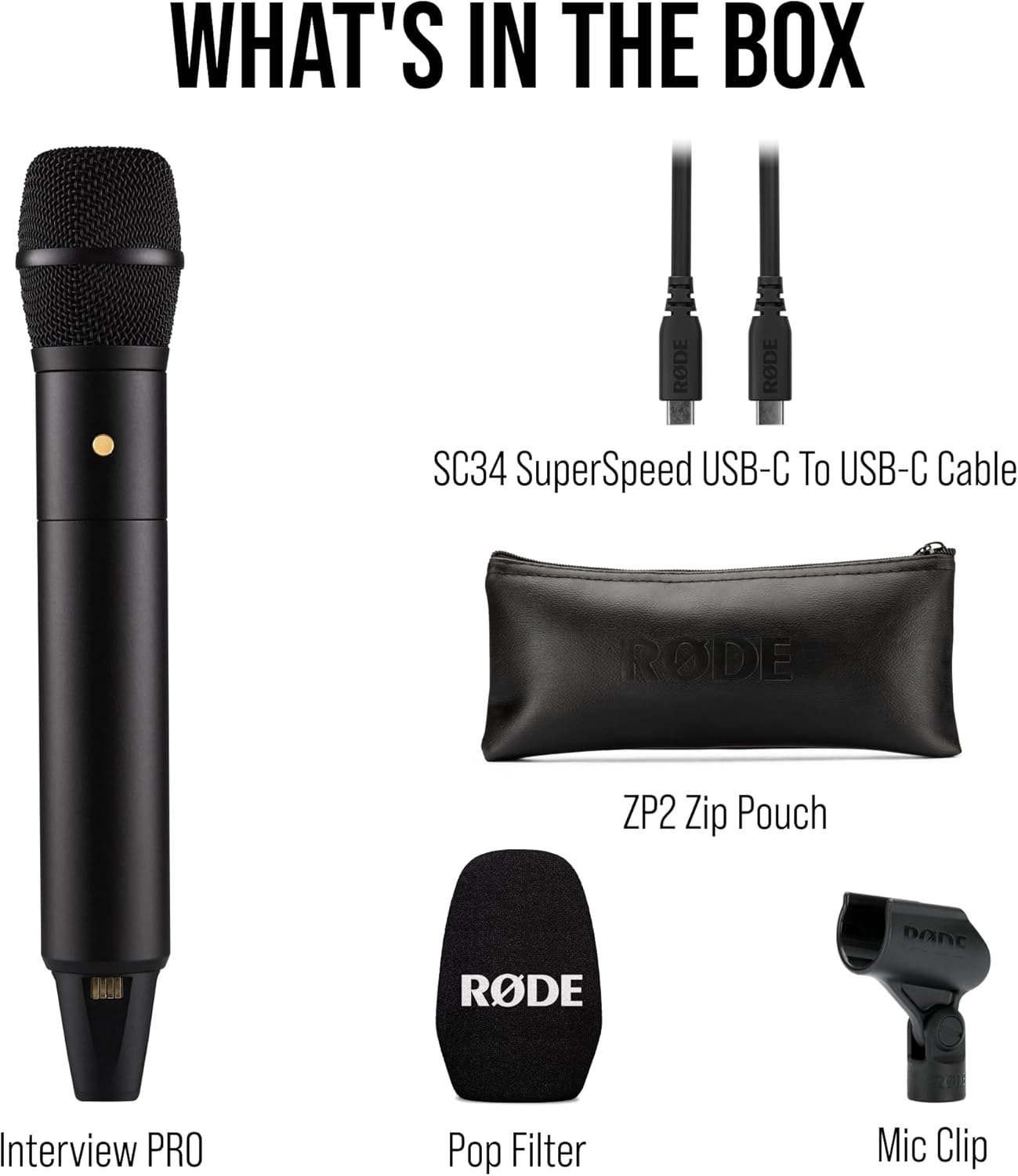 Rode Interview PRO Wireless Handheld Condenser Microphone - INTERVIEWPRO
