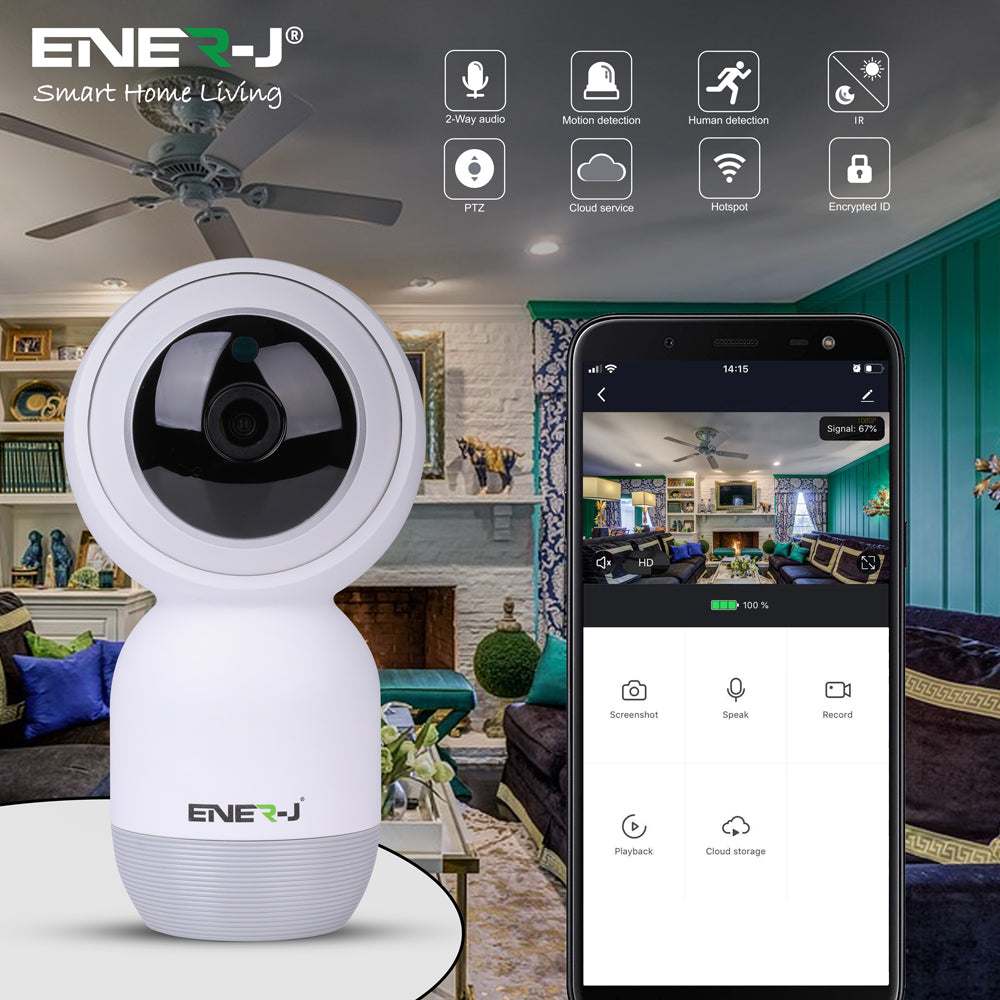 Cámara IP inteligente premium para interiores ENER-J con seguimiento automático - IPC1020