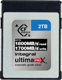 Integral 2TB ULTIMAPRO X2 CFEXPRESS Type B 2.0 Silver Card