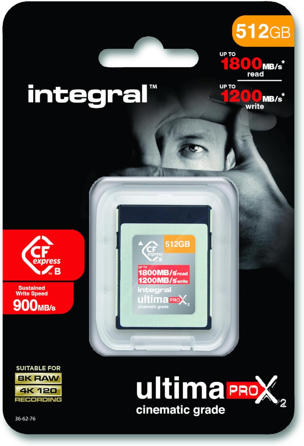 Integral 512MB ULTIMAPRO X2 CFEXPRESS Type B 2.0 Card - INCFE512G1800/1200/S900