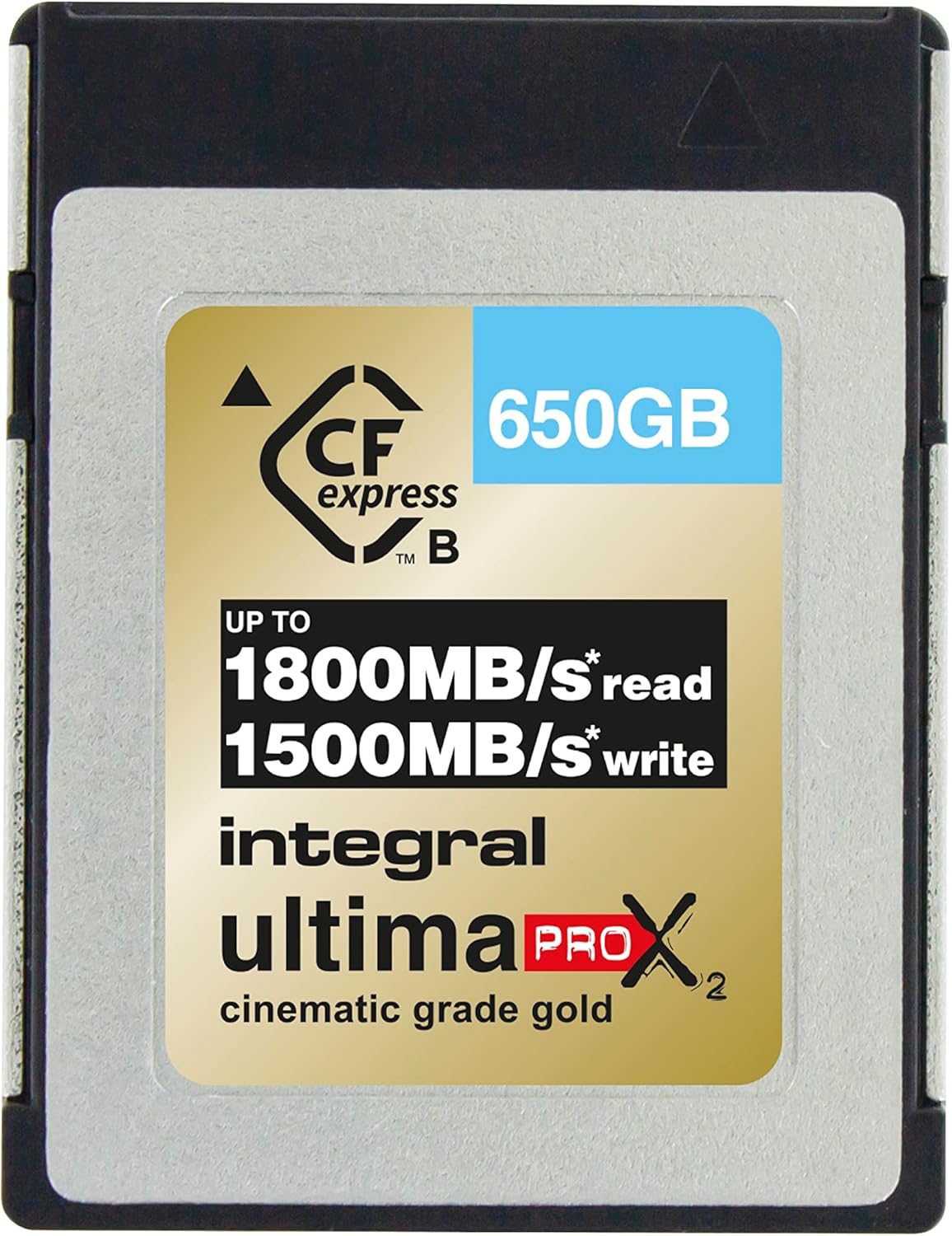 Tarjeta Integral ULTIMAPRO X2 CFEXPRESS Cinematic GOLD Tipo B 2.0 de 650 GB