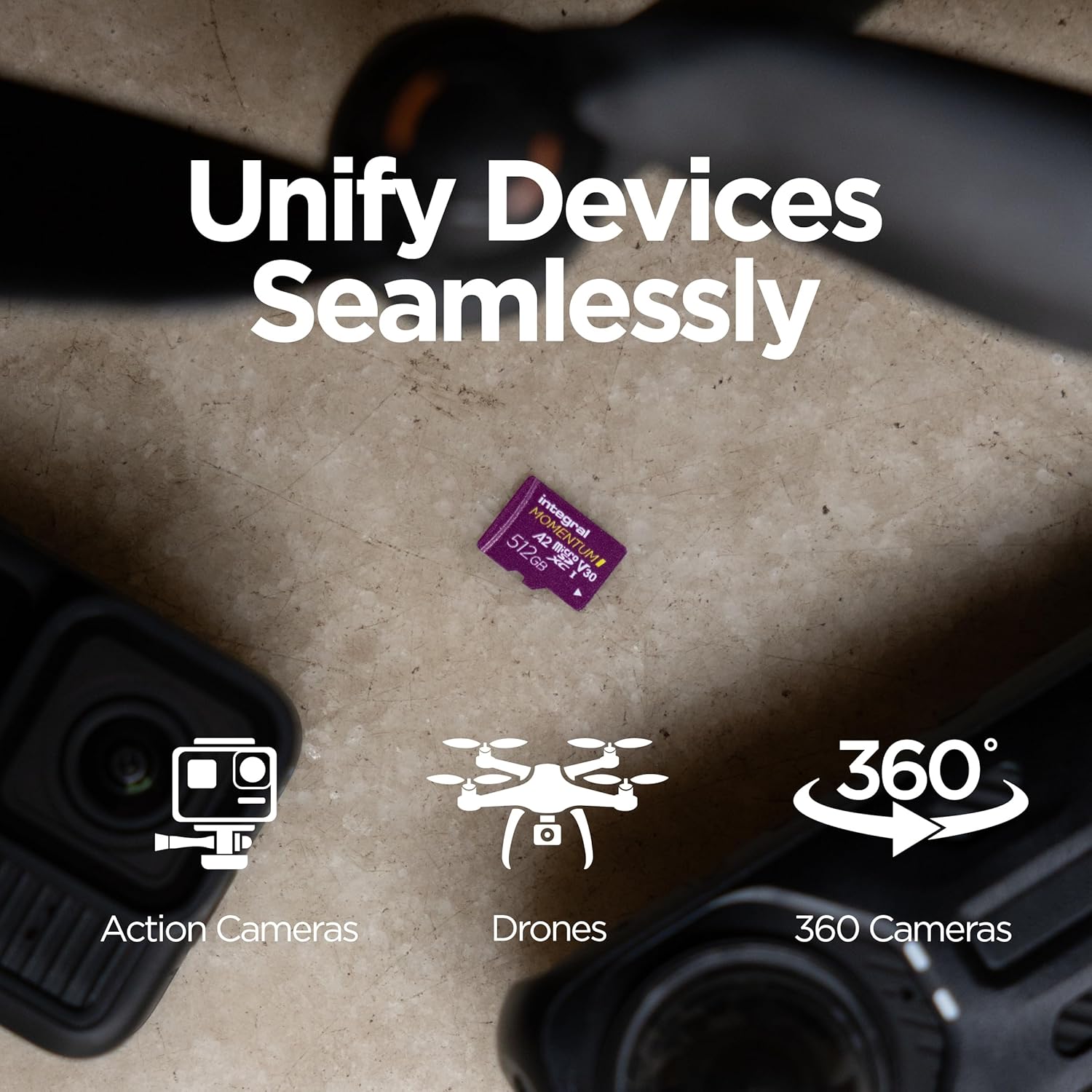 Integral Momentum I 256GB microSD Card for DRONES and ACTION Cams