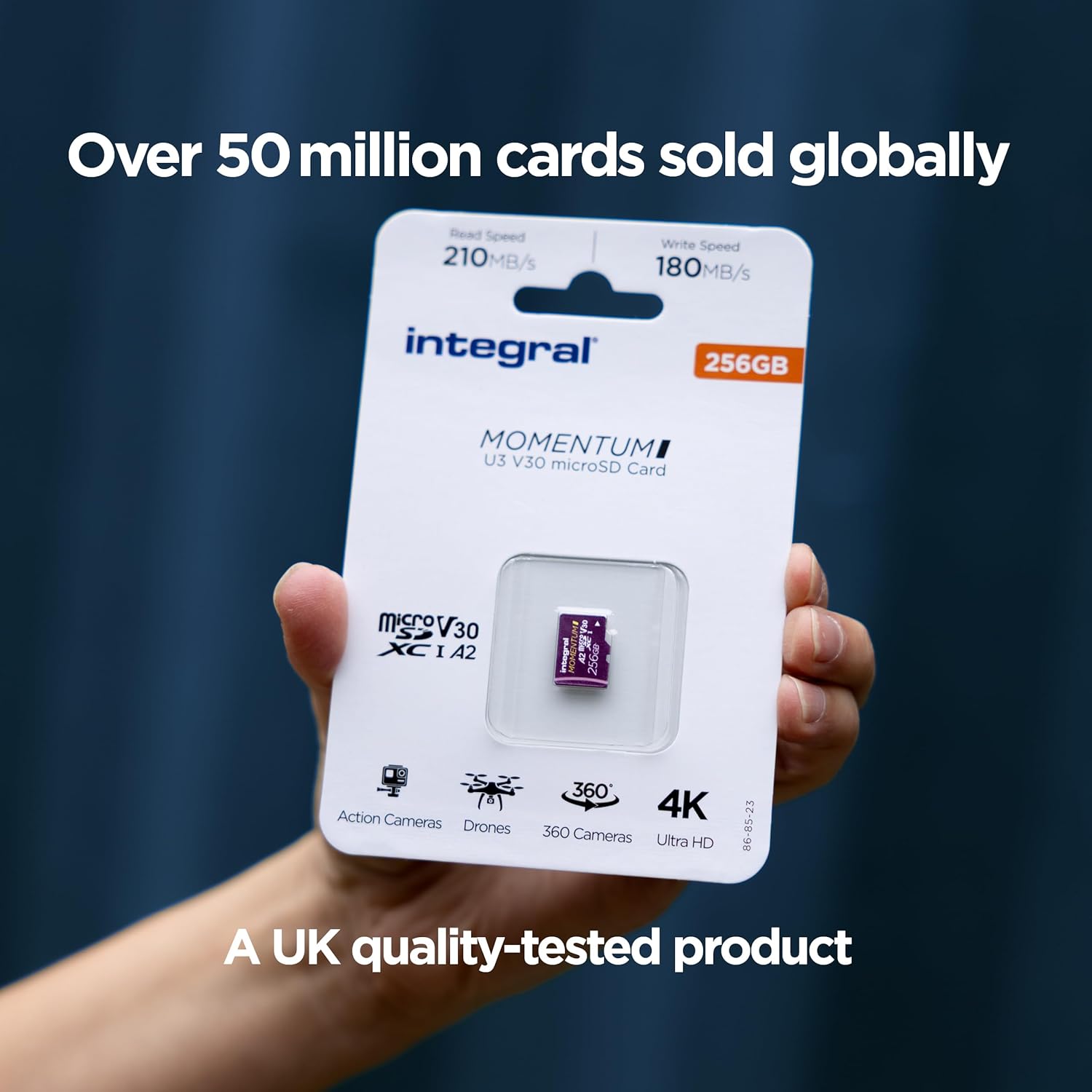 Integral Momentum I 256GB microSD Card for DRONES and ACTION Cams