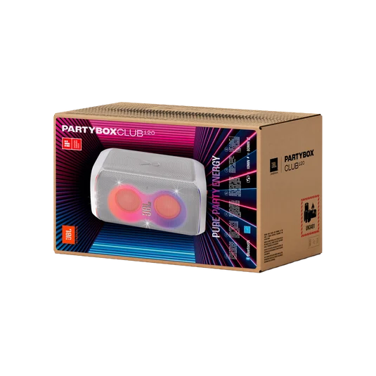 JBL PartyBox Club 120 Portable Party Speaker - White