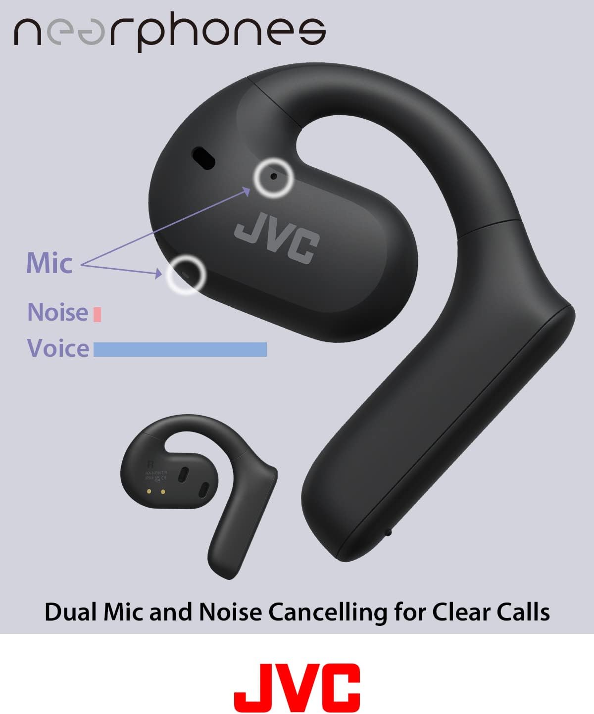 JVC Wireless Open Ear True Wireless Nearphones - HA-NP35T