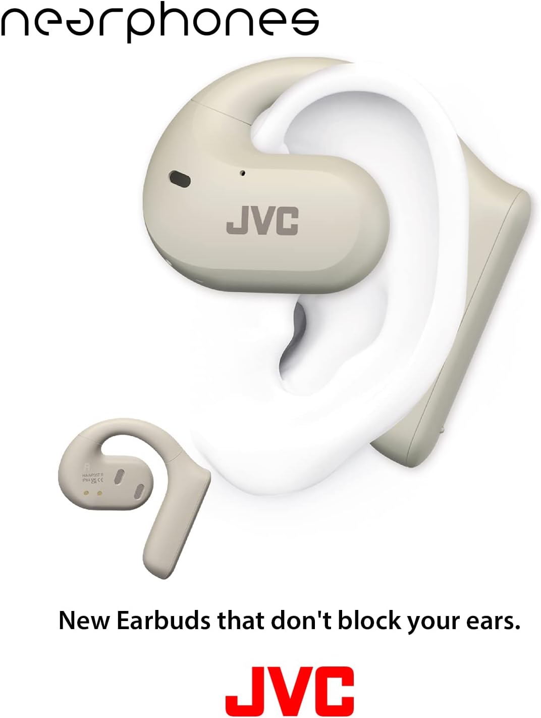 JVC Wireless Open Ear True Wireless Nearphones - HA-NP35T