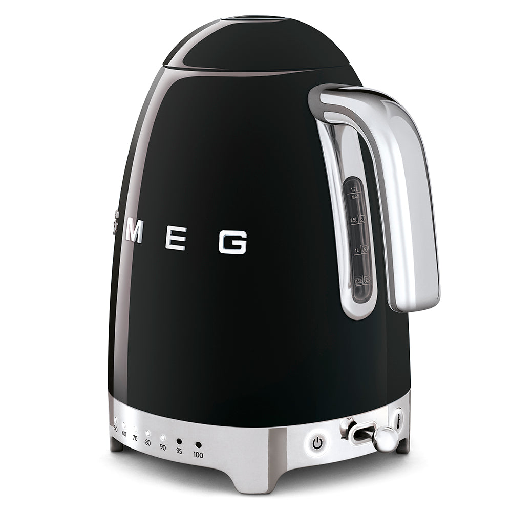 Smeg 50's Style Variable Temperature Kettle | Black - KLF04BL