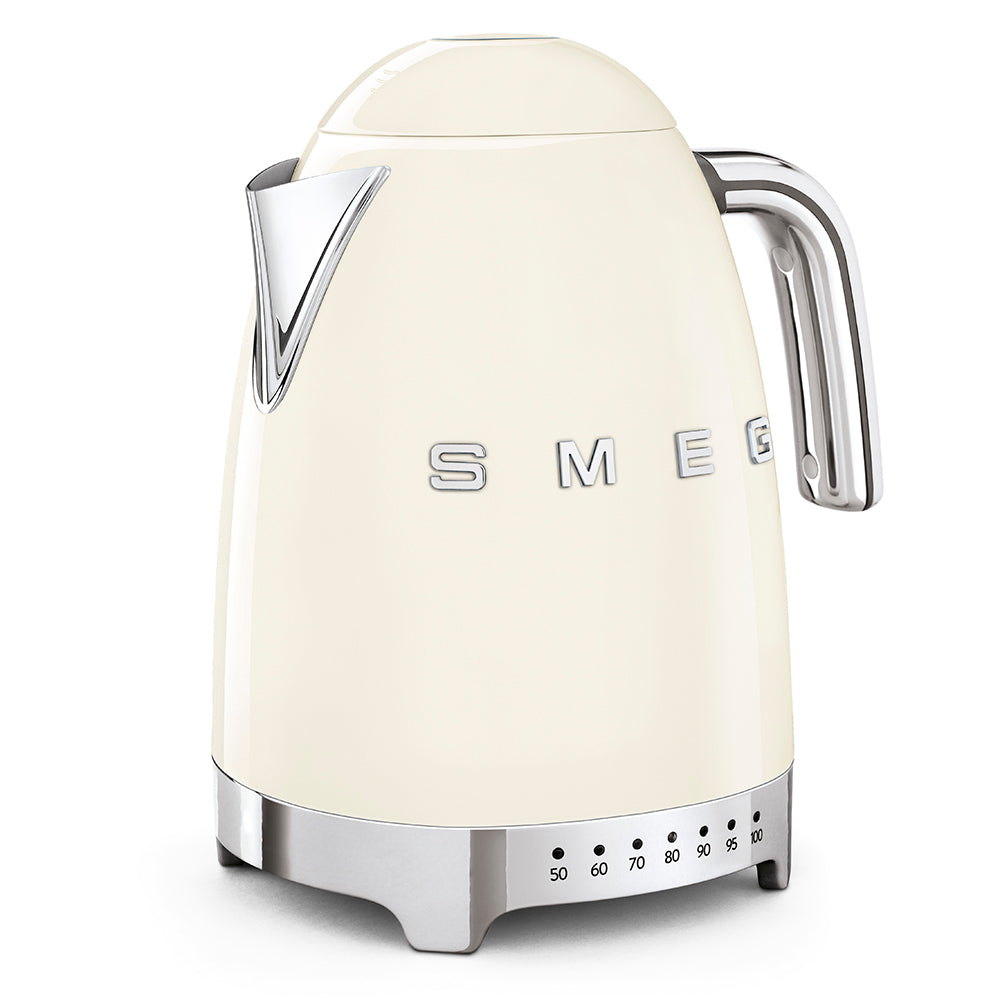 Smeg 50's Style Variable Temperature Kettle | Cream - KLF04CR
