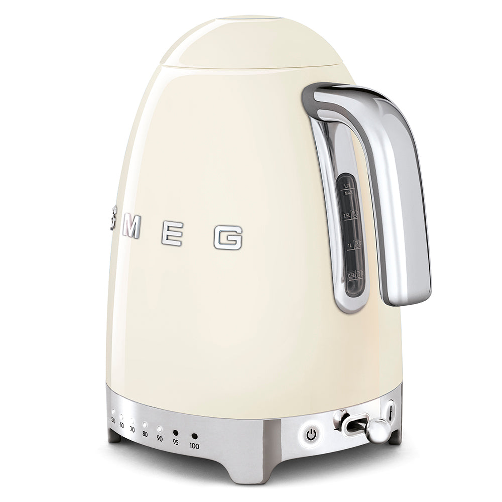 Smeg 50's Style Variable Temperature Kettle | Cream - KLF04CR