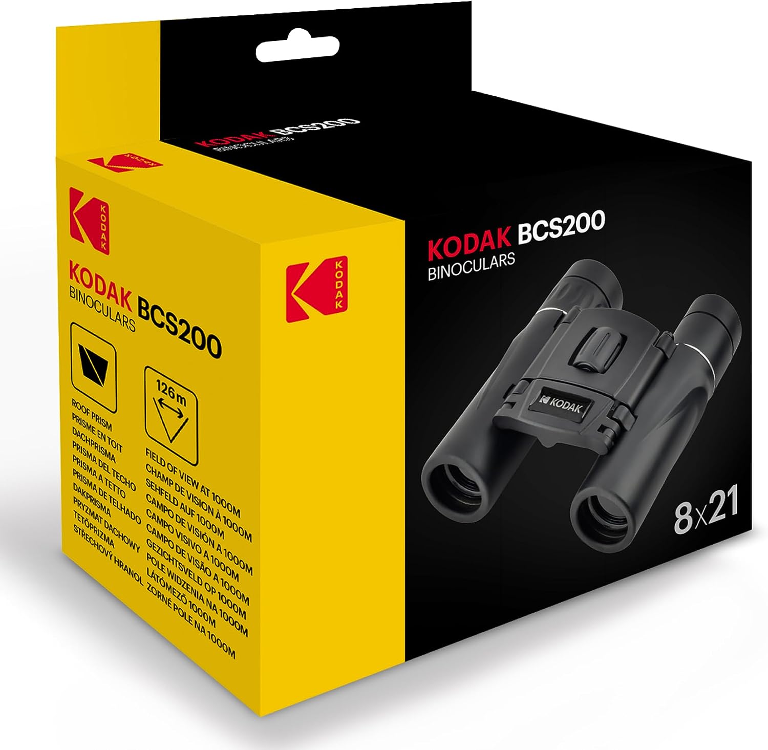 Kodak BCS200 8x21 Compact Binocular | Black