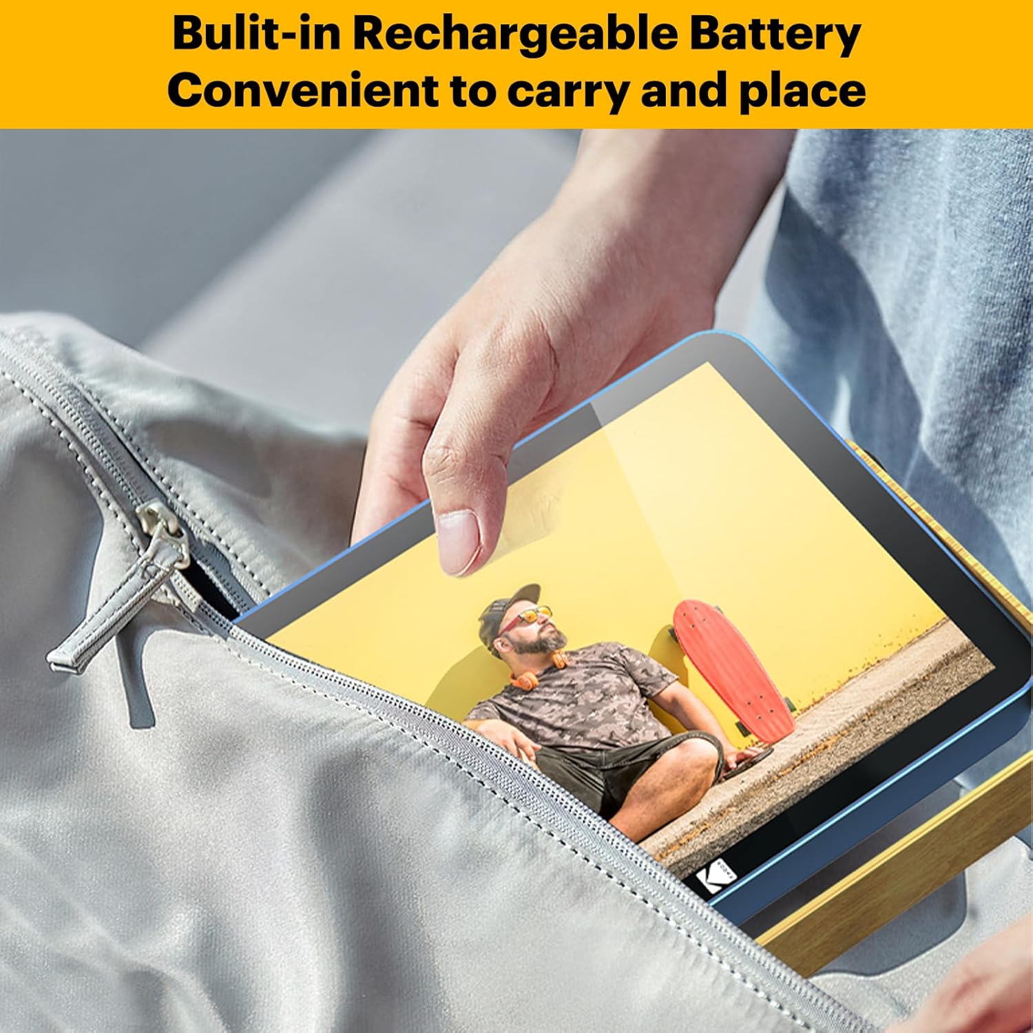 Kodak 10 Inch Digital Metal Photo Frame WiFi - Blue - RWF108HBLUE