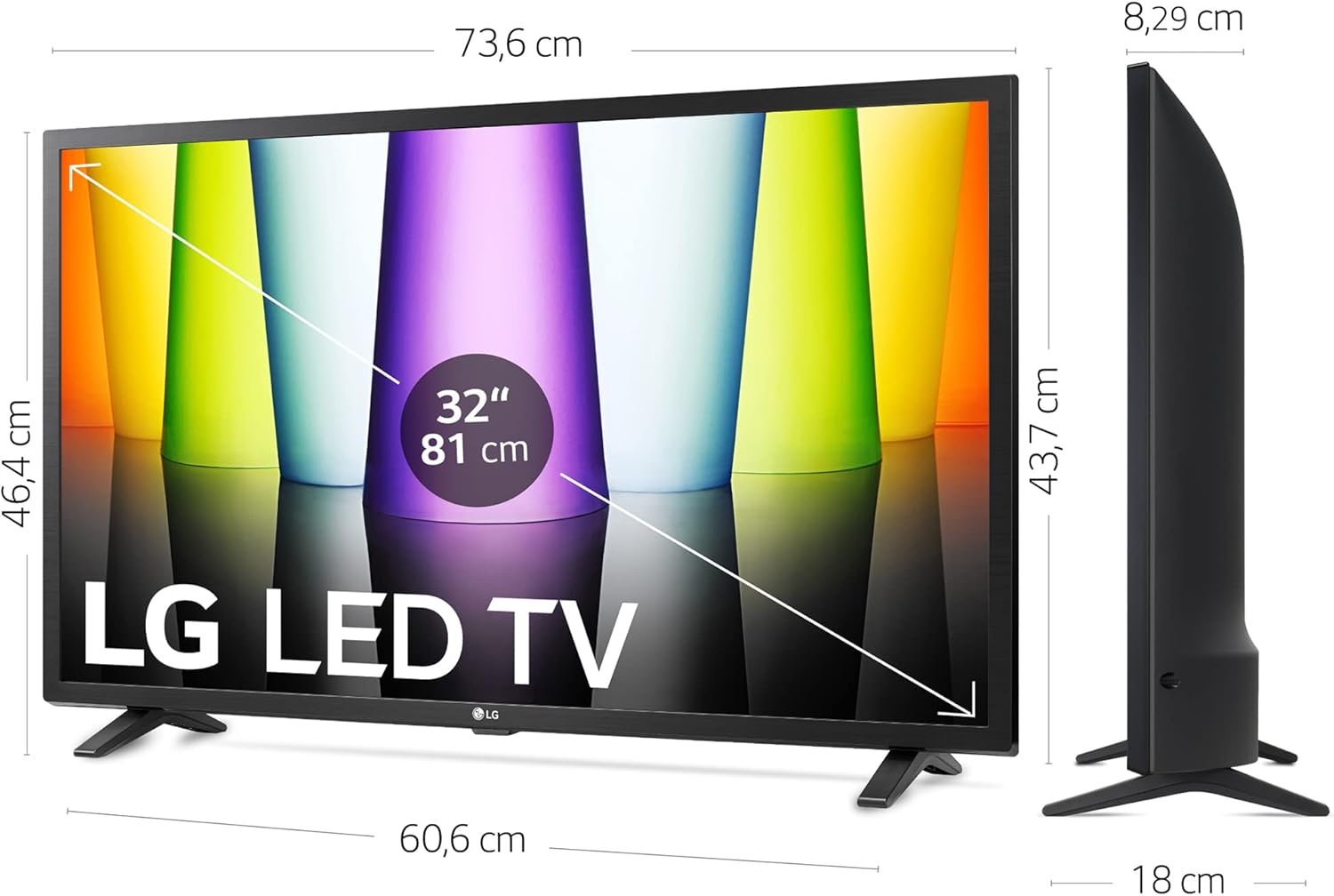 LG LED LQ630B 32" HD Smart Ready TV - 32LQ630B6LA