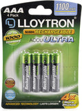 Lloytron 4pk NIMH AccuUltra Battery AAA 1100mAh | B1004