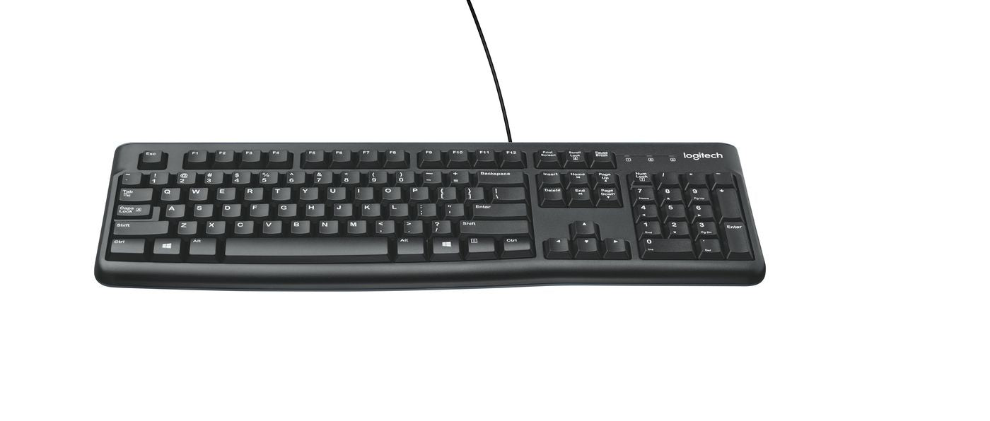 Teclado Logitech Wired K120 en inglés de EE. UU.