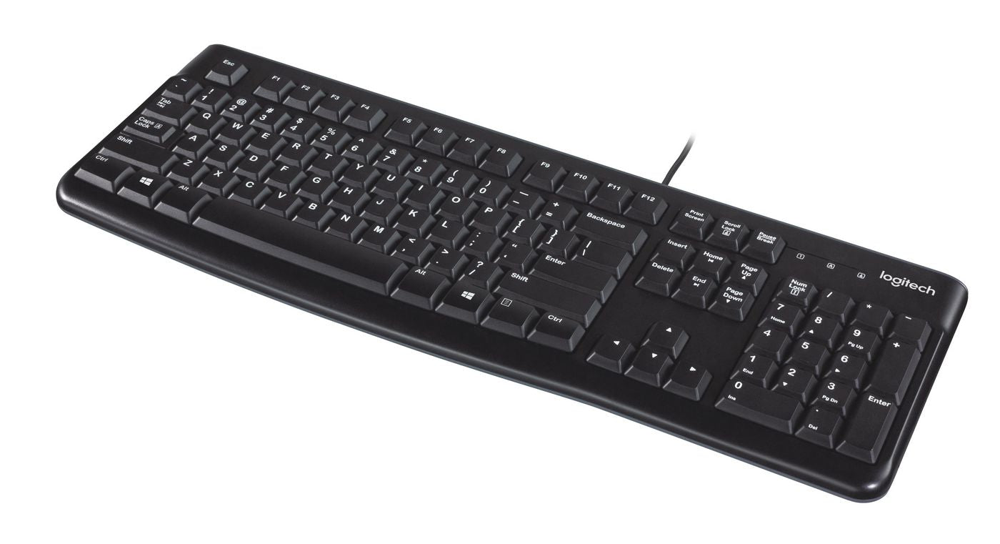 Teclado Logitech Wired K120 en inglés de EE. UU.