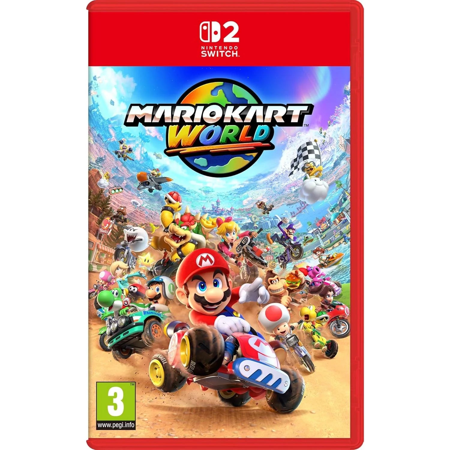 Mario Kart World Game Cart for Nintendo Switch 2