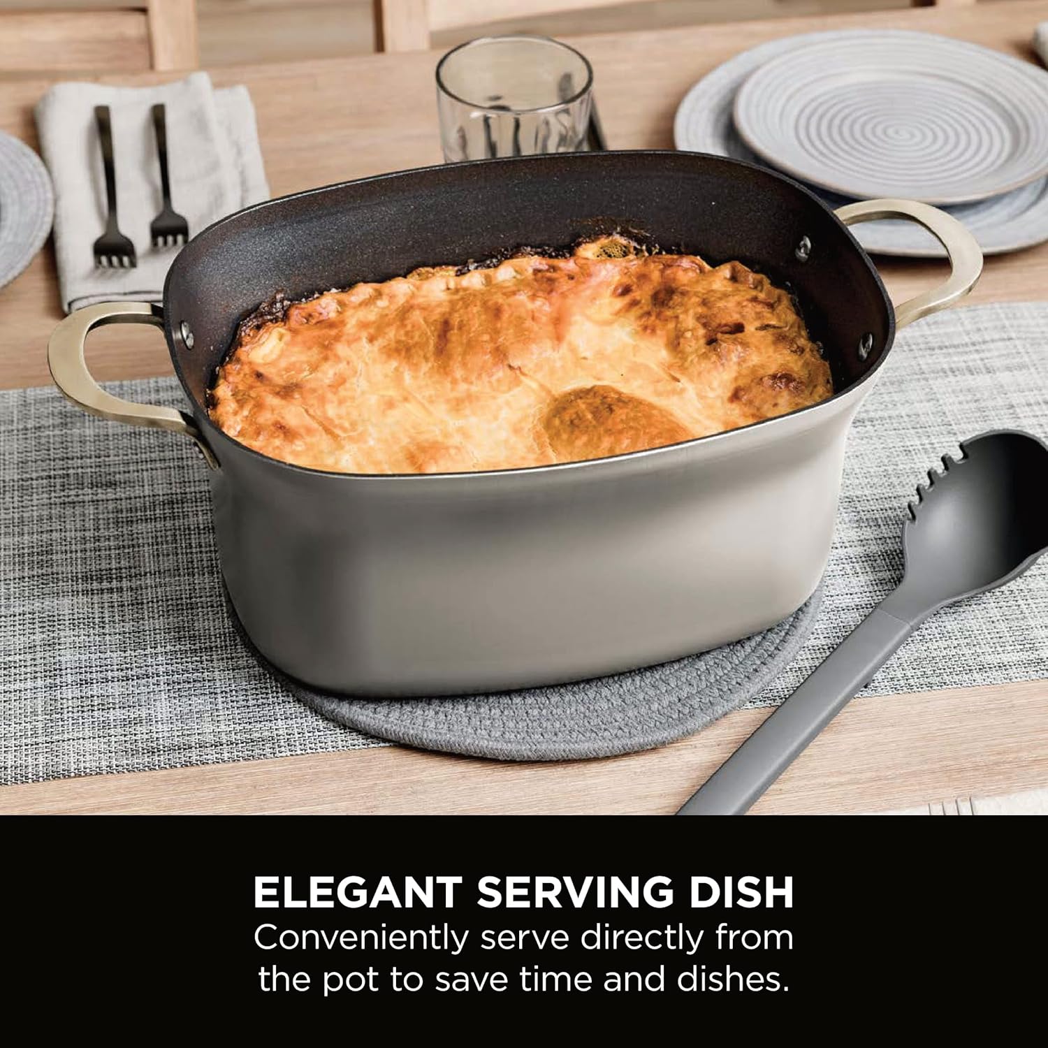 Olla de cocción lenta Ninja Foodi Possible Cooker 8 en 1 | Gris sal marina - MC1001UK