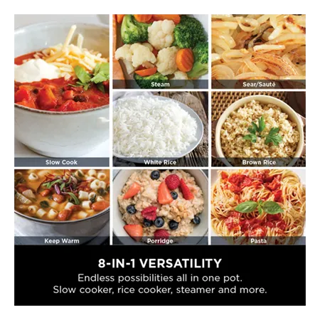 Olla de cocción lenta y arrocera Ninja Foodi de 8 modos y 6 l - MC1101UK