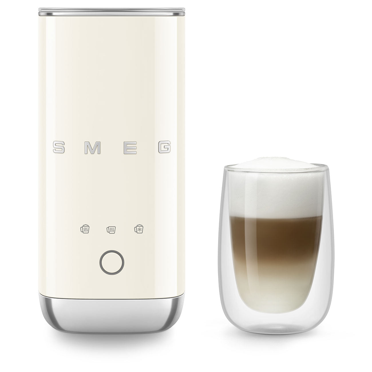 Smeg 50's Style Mini Milk Frother - Cream - MFF02CR