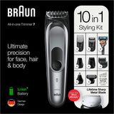 Braun 10-in-1 Beard Trimmer Set - Silver and Grey | MGK7220