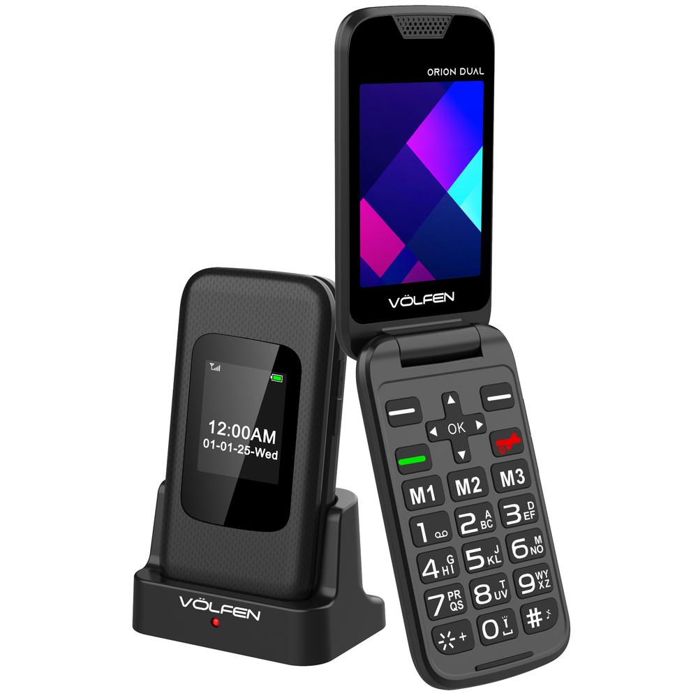 Volfen Orion Dual Max Phone 2.8" Dual Screen - Black