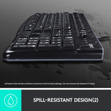 Logitech Wired MK120 UK English Keyboard And Mouse Combo