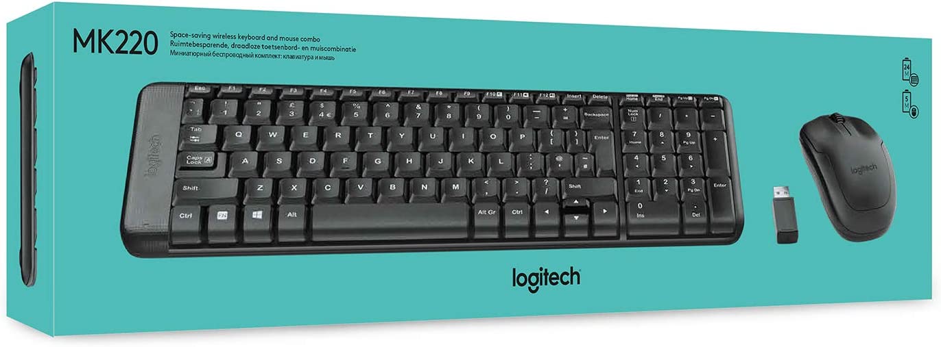 Ensemble clavier et souris sans fil Logitech MK220