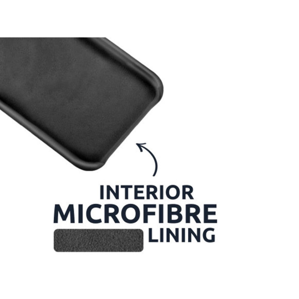 Funda de silicona AA Protect-iT para iPhone 12 Pro Max de 6,7 pulgadas - Negra