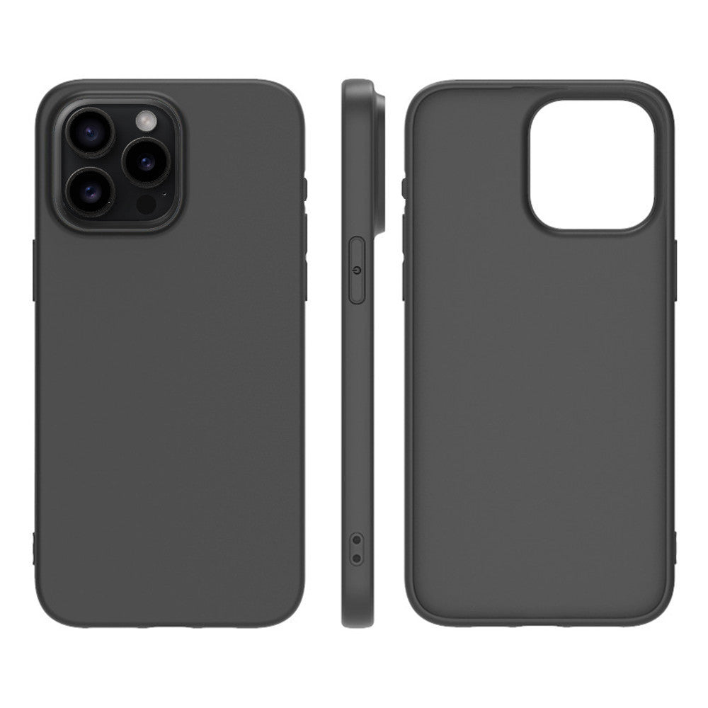 Funda de silicona AA PROTECT-iT para iPhone 15 Pro Max de 6,7 pulgadas - Negra