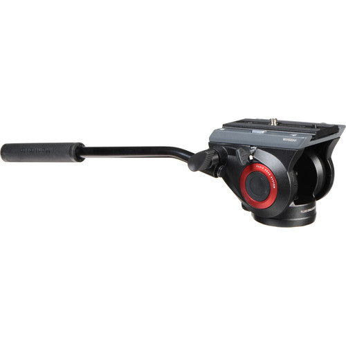 Cabezal de vídeo fluido Manfrotto con base plana - MVH500AH